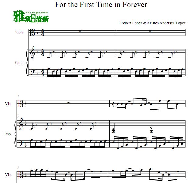 For the First Time in Forever ٰ