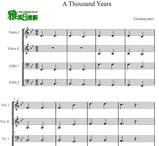 A Thousand Years ˫С˫ 