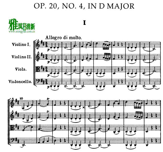 D op.20 No.4 