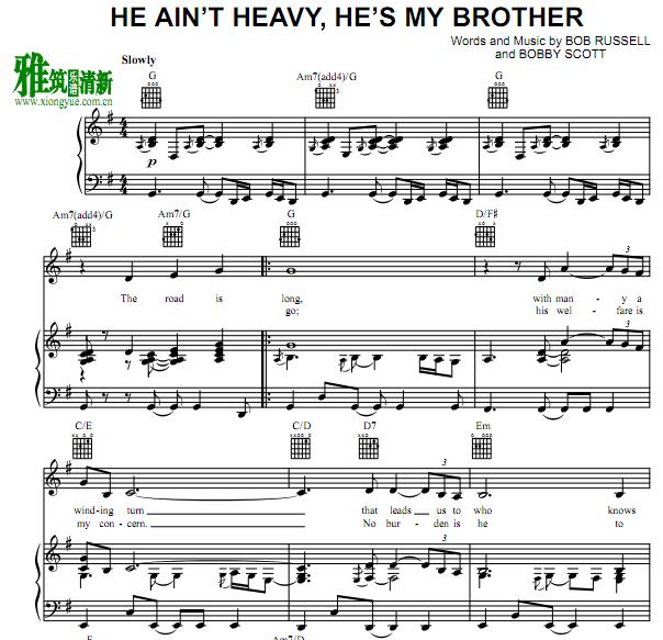 He Ain't Heavy, He's My Brother