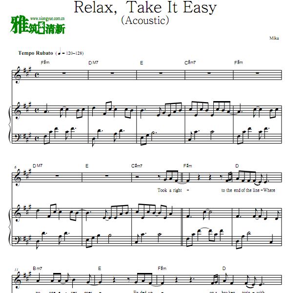 �׿� Relax, Take It Easy (Acoustic)���ٰ�����