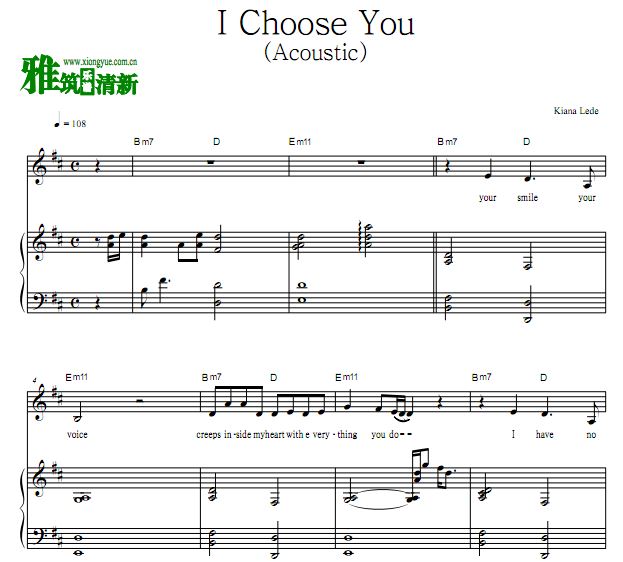 Kiana Lede - I Choose You ٰ 
