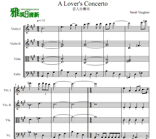 A Lover's Concerto Э