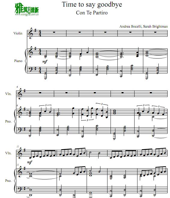 Time To Say Goodbye Сٸ