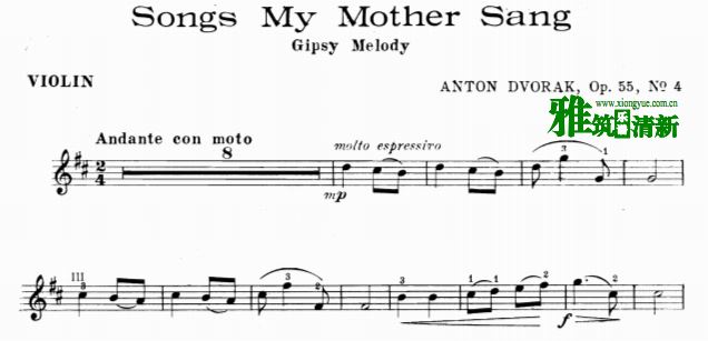 Songs my mother taught me ĸ׽ҵĸС