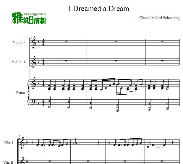 I Dreamed A Dream ˫Сٸٺ