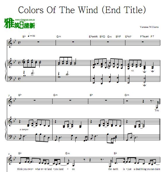 Colors of the Wind  