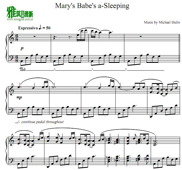 Mary's Babe's a-Sleeping