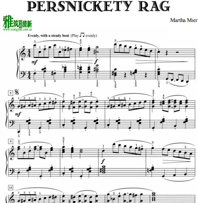 martha mier - persnickety ragʿ