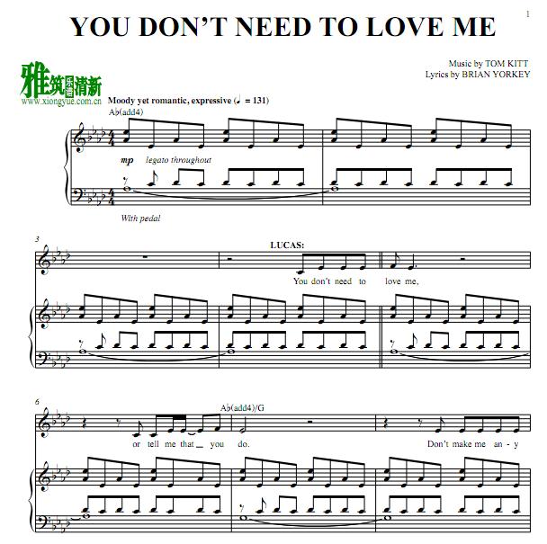 If-Thenô - You Don't Need To Love Me  ٰ