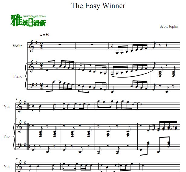 Scott Joplin - The Easy WinnersСٸٺ