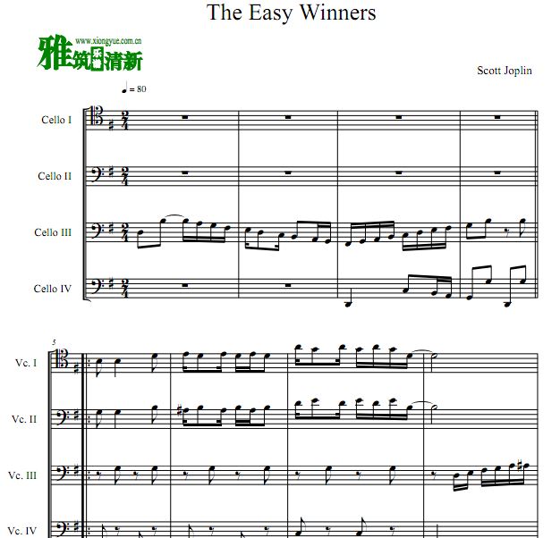 Scott Joplin - The Easy Winners