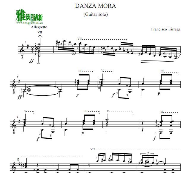 FRANCISCO TARREGA - DANZA MORAŵ伪