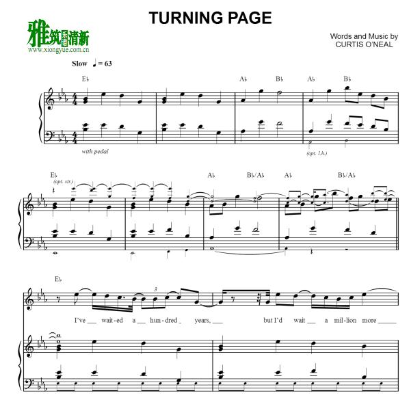 Sleeping At Last - Turning Page钢琴伴奏谱
