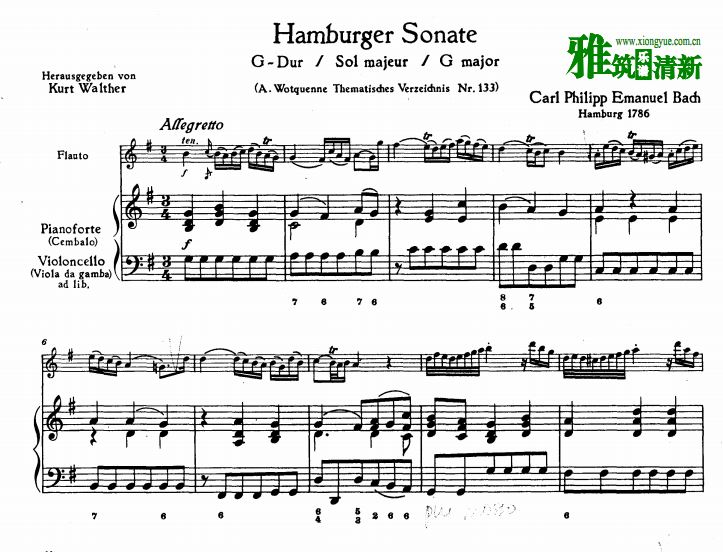 CPE Bach Hamburger SonataѸٰ