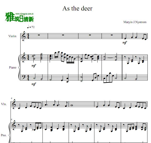Matyin J.Nystrom - As The DeerС