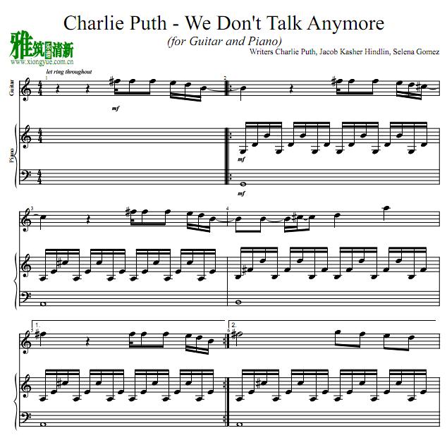 Charlie Puth - We don't talk anymoreٶ