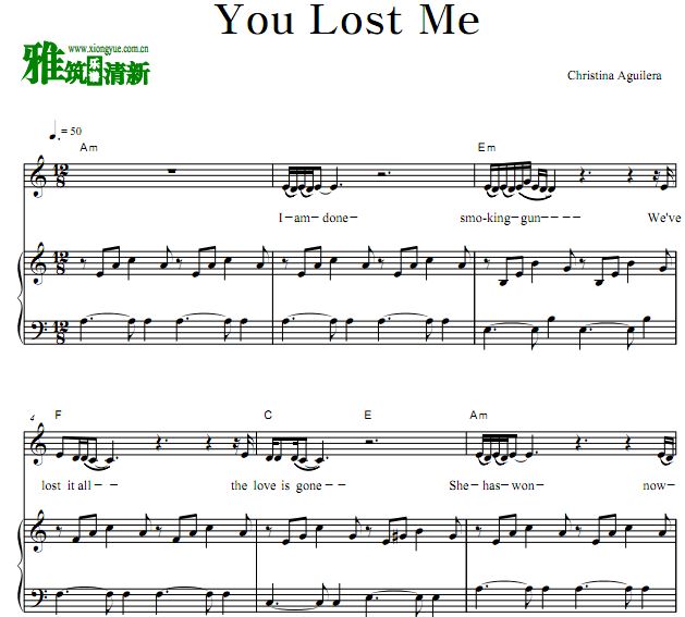 Christina Aguilera - You Lost Meٰ 