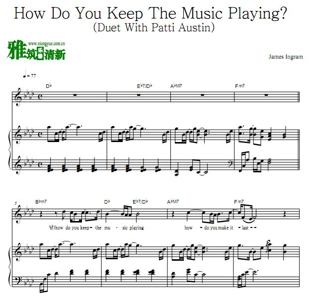 James Ingram - How Do You Keep The Music Playingٰ