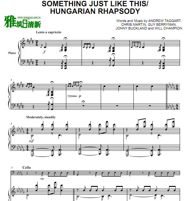 The Piano Guys - Something Just Like This , Hungarian Rhapsodyٸٺ