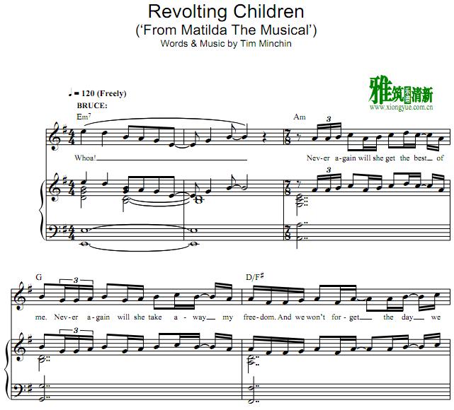 ٶ Matilda -  Revolting Children  