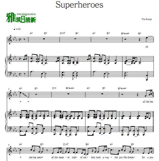 The Script - Superheroesٰ 