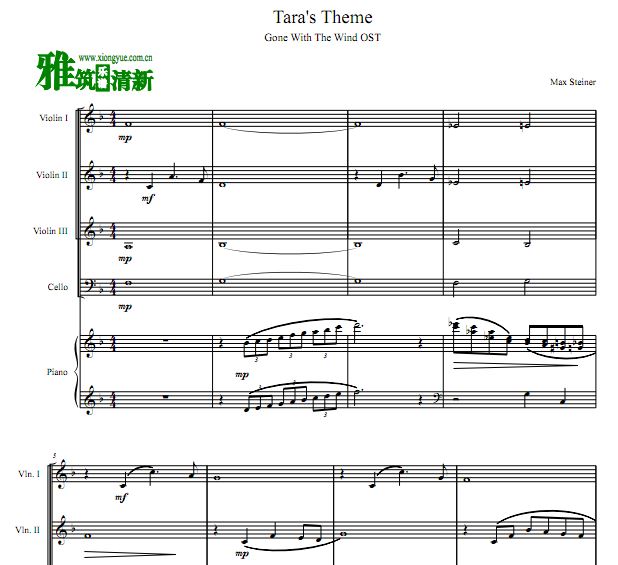  Tara's Theme Сٴٸ