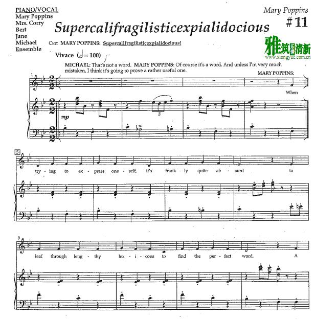 Mary Poppins - supercalifragilisticexpialidocious  ٰ