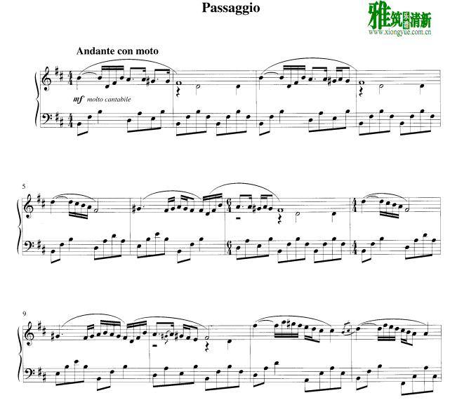 Ludovico Einaudi - Passaggio钢琴谱