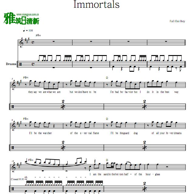 Fall Out Boy к - Immortalsӹ