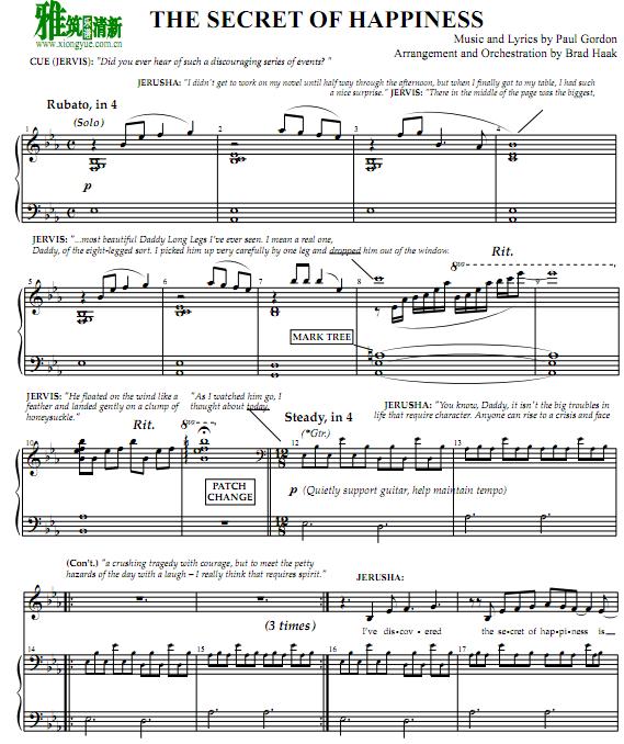 Daddy Long Legs - THE SECRET OF HAPPINESSٰ