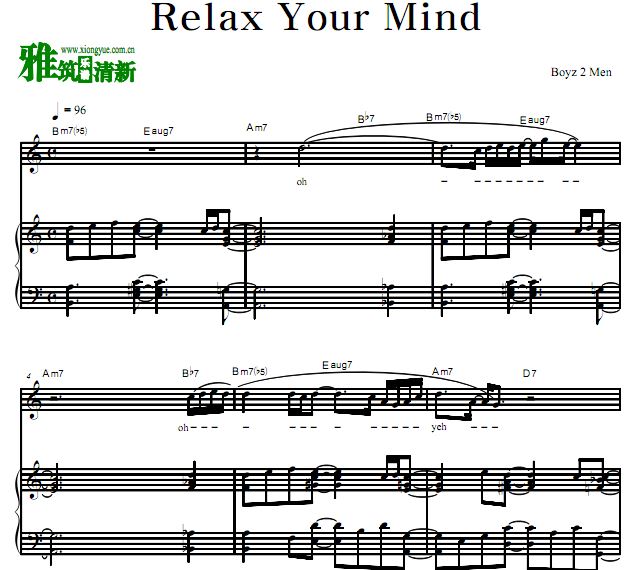 Boyz II Men - Relax Your Mind ٰ 
