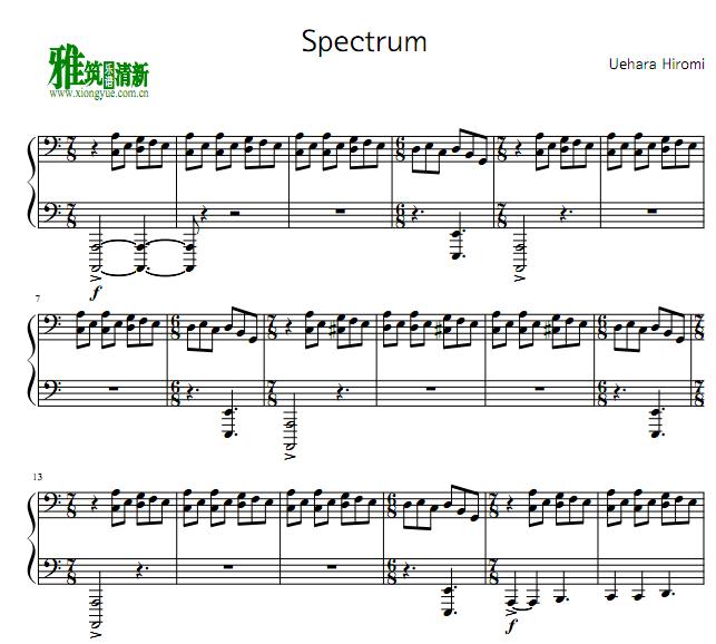 上原广美 - Spectrum爵士钢琴谱