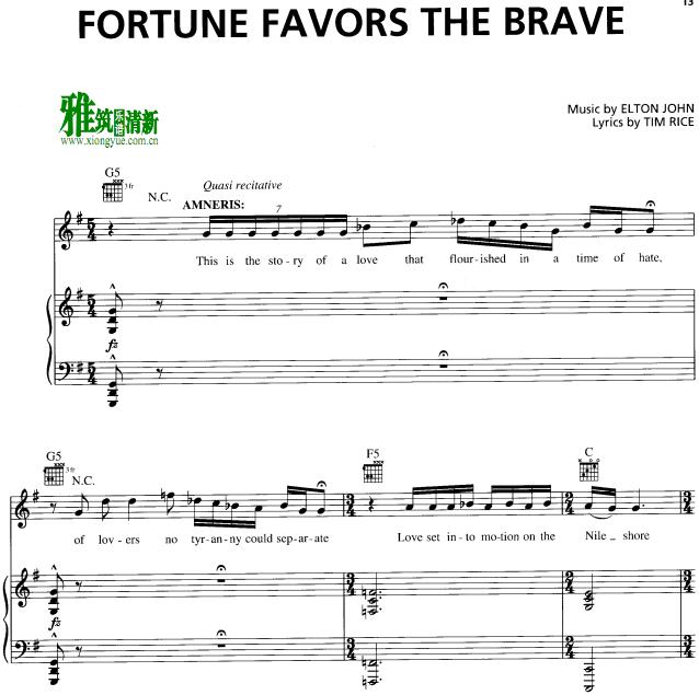 aida - Fortune favors the brave   ٰ