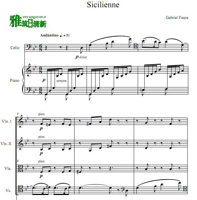 Sicilienne  Op. 78   ٰ