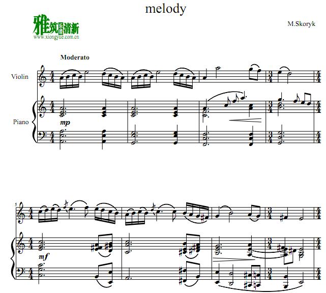 M. Skoryk - Melody Сٸ