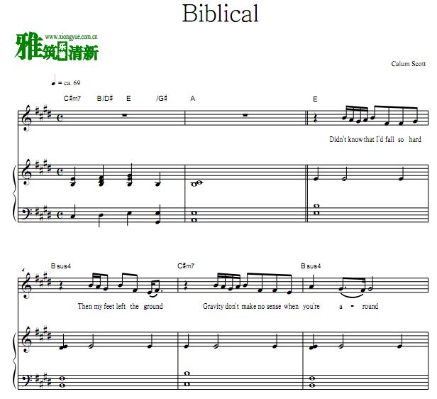 Calum Scott - Biblicalٰ 