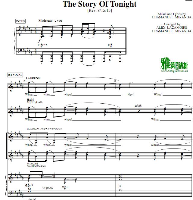 Hamiltonܶ The Story Of Tonightٰ