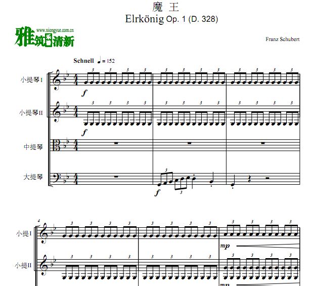 沮 ħ Erlkonig Op. 1 (D. 328) 