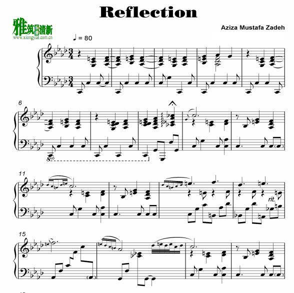 aziza moustafa zadeh - reflection