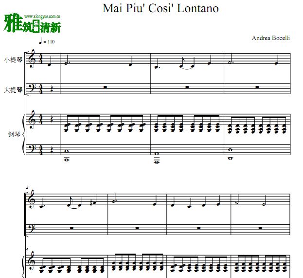 Andrea Bocelli - Mai Piu Cosi LontanoСٴٸٺ