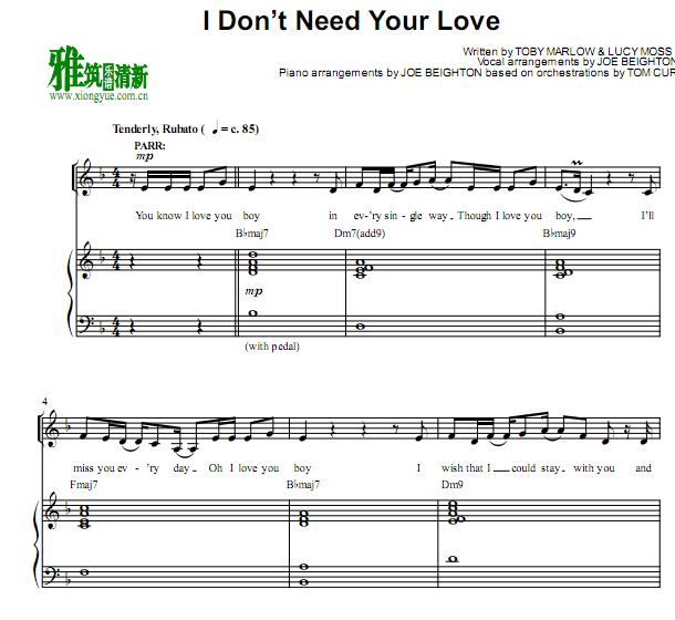 Six ־ I Don't Need Your Love  ٰ