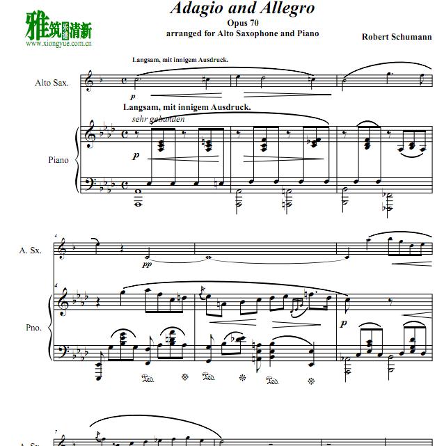   Adagio and Allegro Op. 70˹ٰ