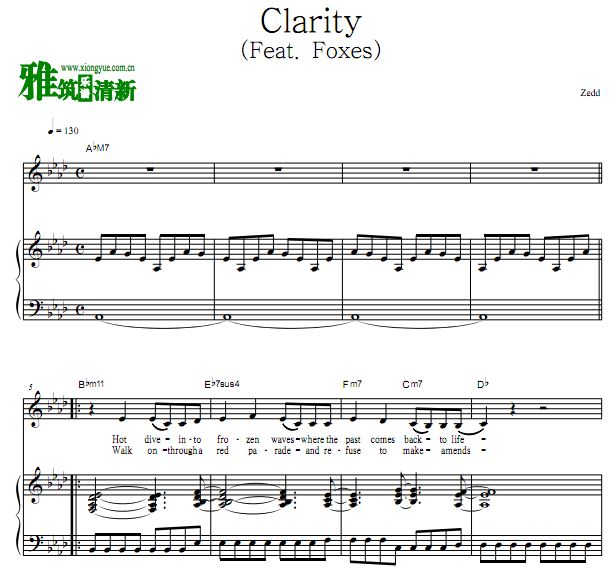 Zedd - Clarity (Feat. Foxes)ٰ
