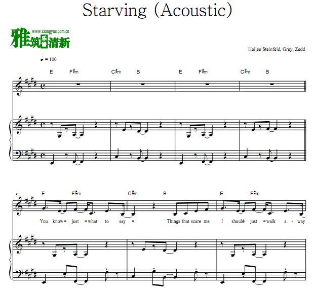 Hailee Steinfeld,Grey,Zedd - Starvingٰ