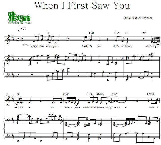 Jamie Foxx,Beyonce - When I First Saw You ٰ