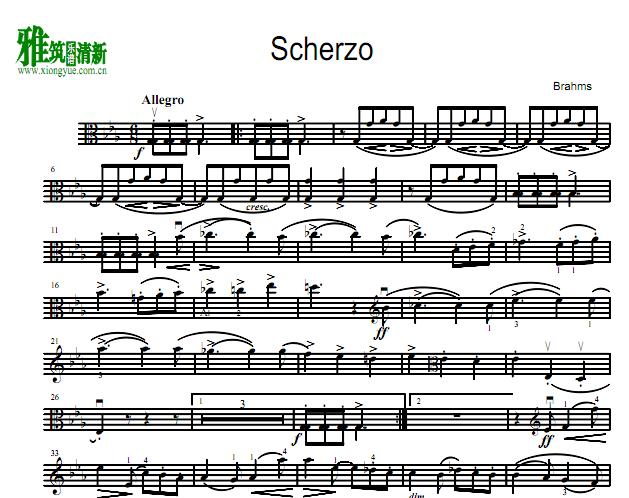ķ˹FAECСг Scherzo from the FAE Sonata