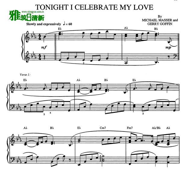 Tonight I Celebrate My Love