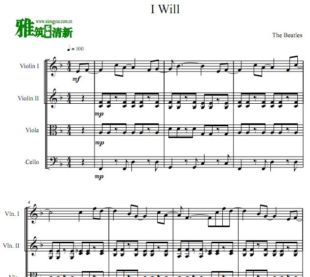 The Beatles ͷʿ I Will 