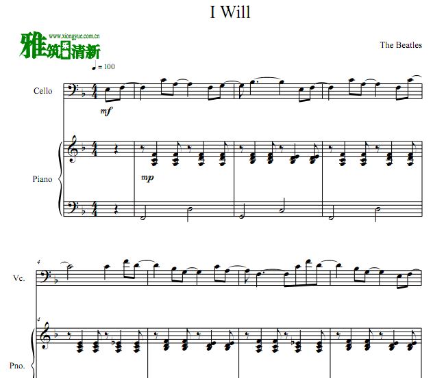 The Beatles - I Will ٸ